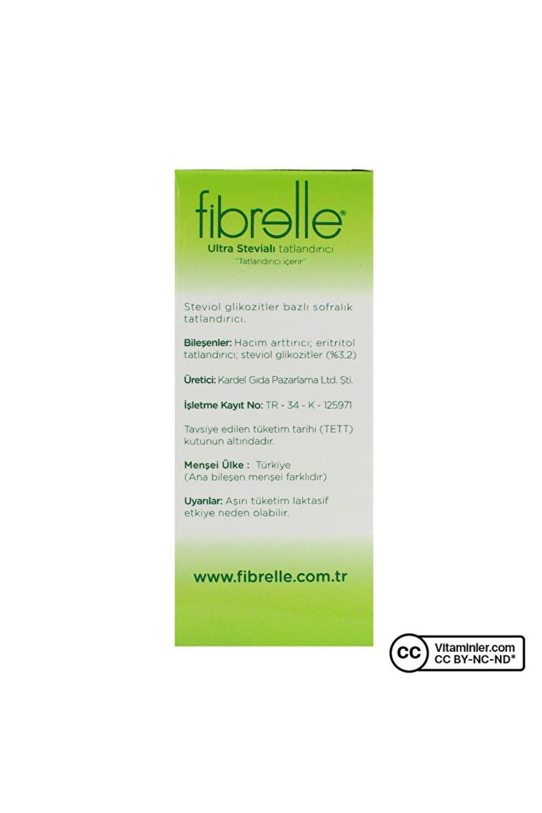 Fibrelle Ultra Stevialı Tatlandırıcı 0.5 gr - 80 Çubuk