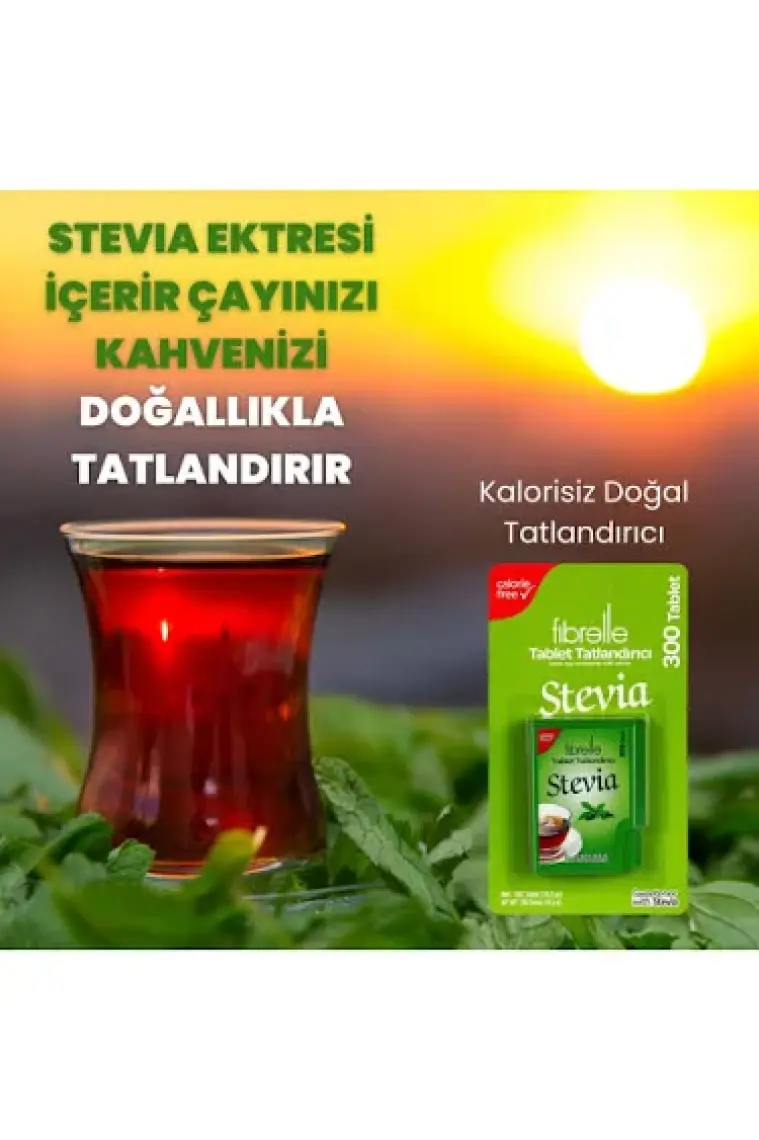 Fibrelle Stevialı Tablet Tatlandırıcı 300'lü