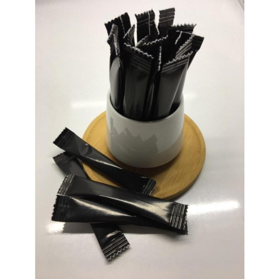 Merpak Ambalaj Stick Şeker Baskılı Siyah Şeker 3 gr x 1000'li