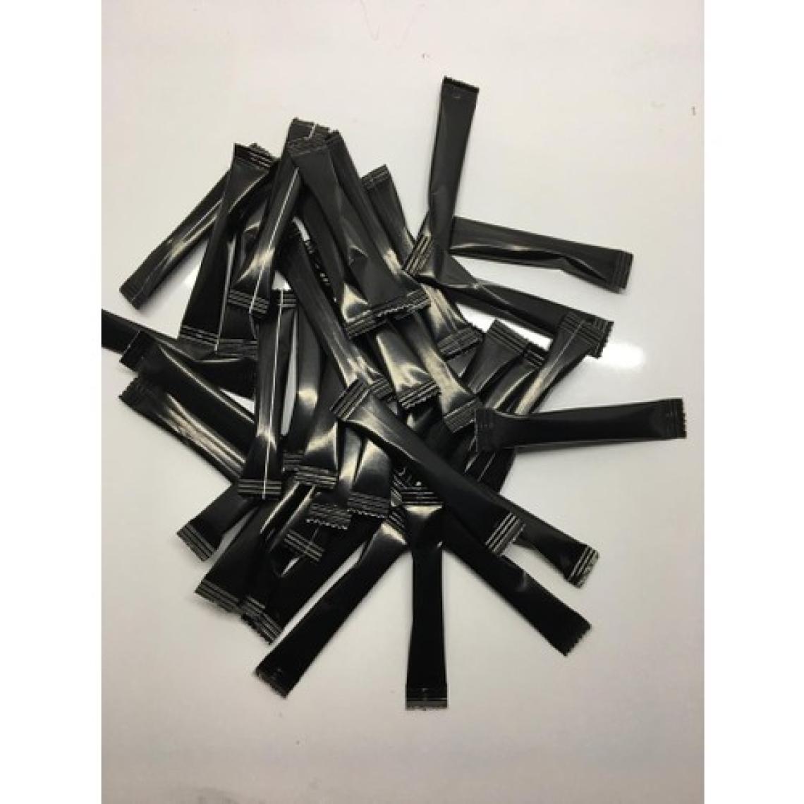 Merpak Ambalaj Stick Şeker Baskılı Siyah Şeker 3 gr x 1000'li
