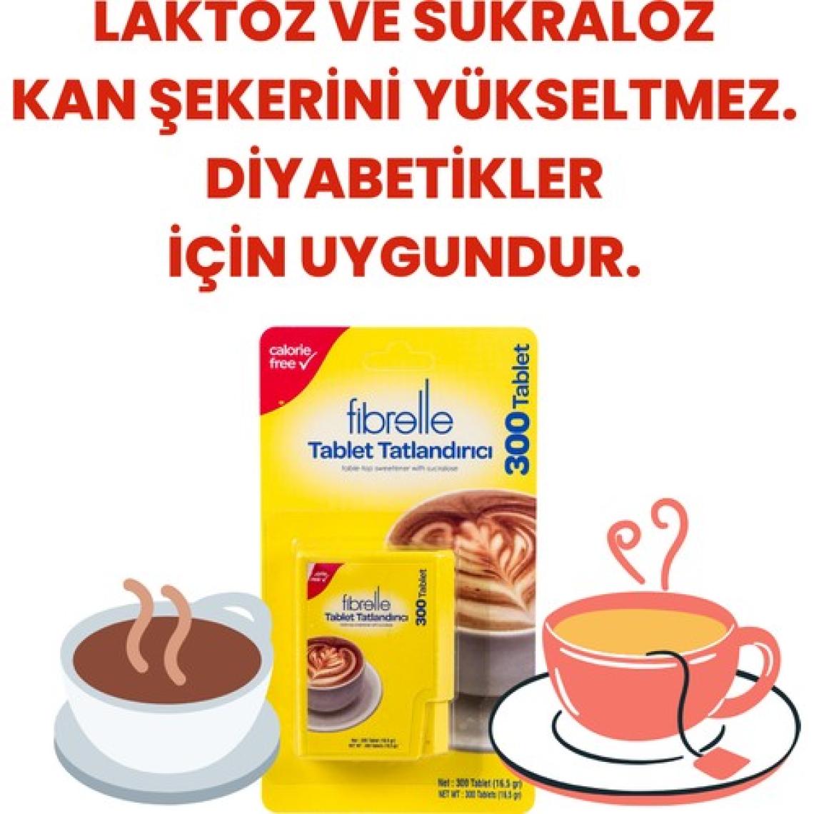 Fibrelle Sukralozlu Tablet Tatlandırıcı 300'lü