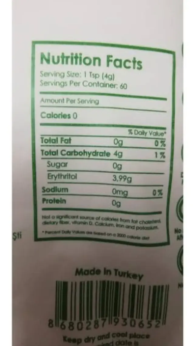 Fibrelle Zero Slim Stevia Sweetener 400 gr