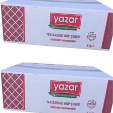 Tek Sargılı Kesme Küp Şeker 4 Kg. X 2 Adet