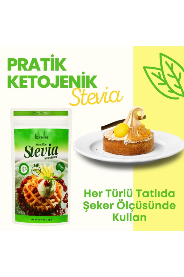 Fibrelle Zero Slim Tatlandırıcı 1 kg Keto /Ketojenik / Vegan diyete uygundur.