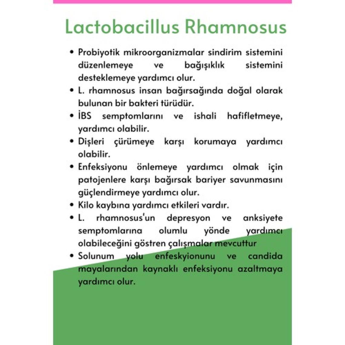 Microbiome Lactobacillus Rhamnosus 30 Kapsül Probiyotik Probiotic
