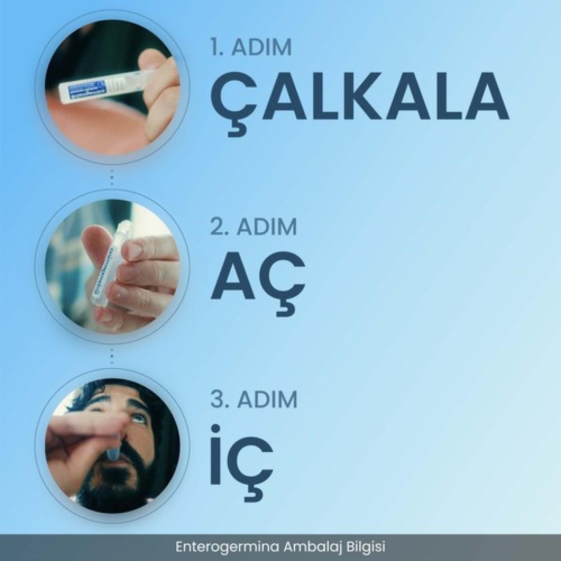 Enterogermina Aile 20 Flakon 4 Milyar Bacillus Clausii Sporu İçeren Probiyotik