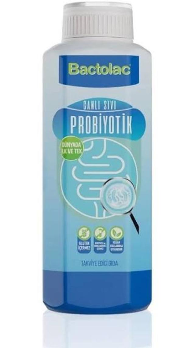 Bactolac Aktif Probiyotik - 1000 ml (Dünyada Canlı Organizma İçeren Tek Sıvı Probiyotik) Canlı Probiyotik