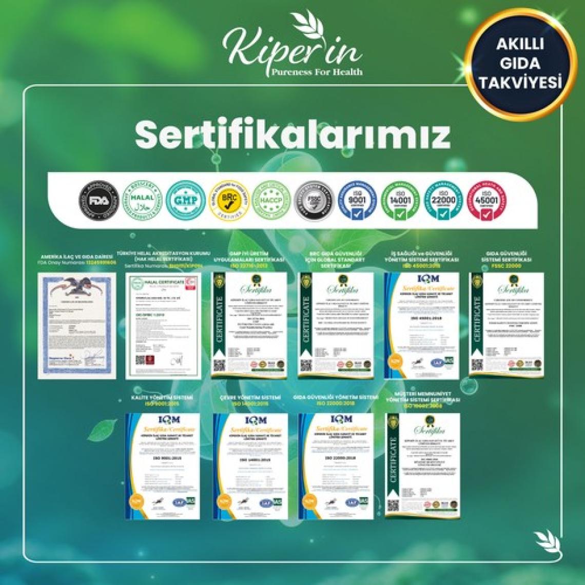 Kiperin Postbiyotik 210 Milyar Cfu Rhamnosus & Plantarum (21KAPSÜL & 700MG) | Akıllı Gıda Takviyesi