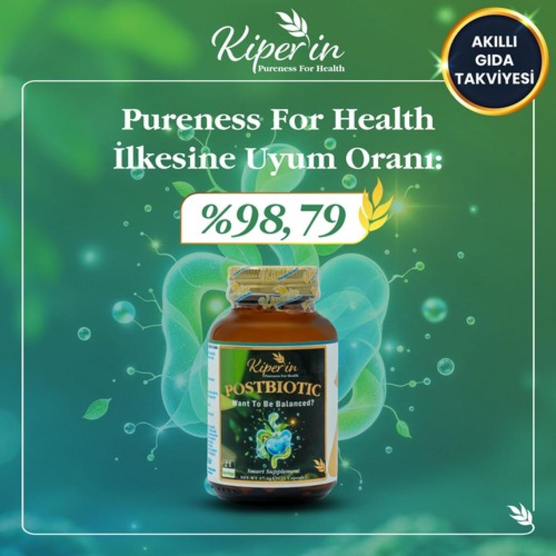 Kiperin Postbiyotik 210 Milyar Cfu Rhamnosus & Plantarum (21KAPSÜL & 700MG) | Akıllı Gıda Takviyesi