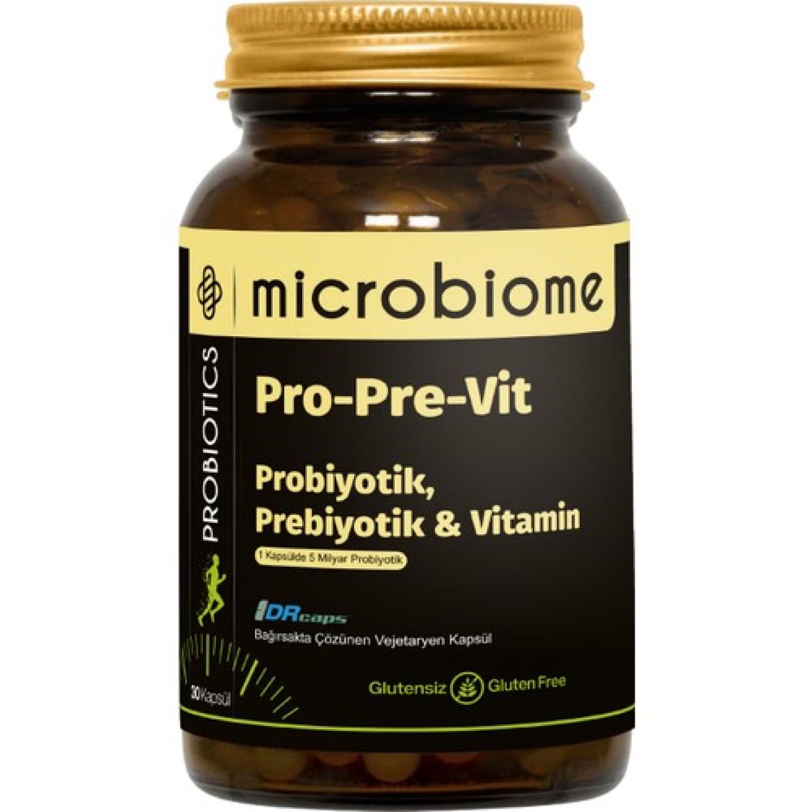Microbiome Probiyotik Complex Probiyotik Prebiyotik ve Vitamin 30 Kapsül
