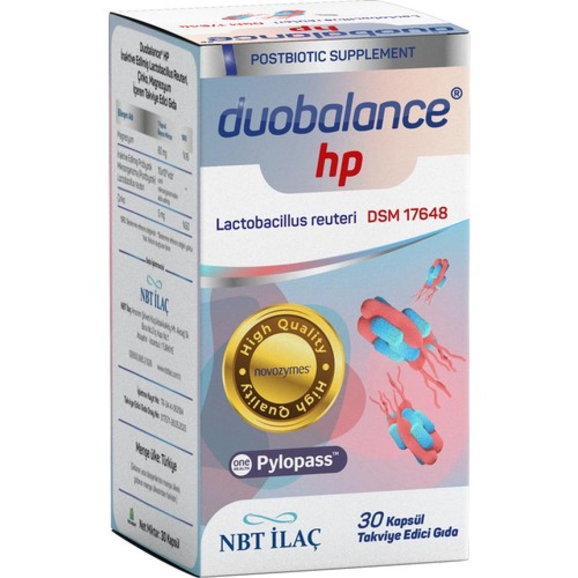 Nbt İlaç Duobalance Hp 30 Kapsül Takviye Edici Gıda
