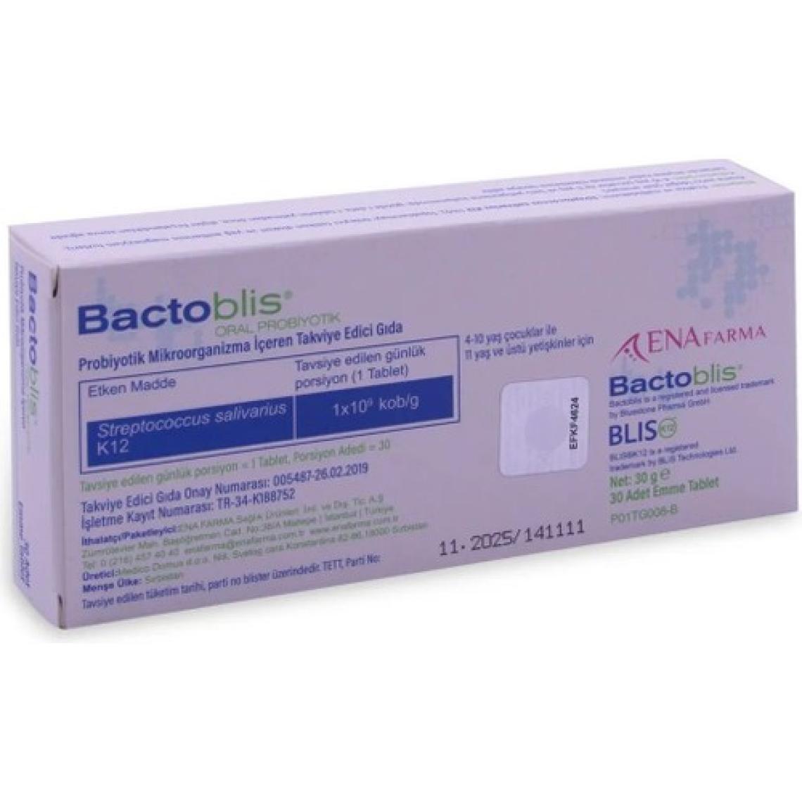 Bactoblis Oral Probiyotik 10 Tablet