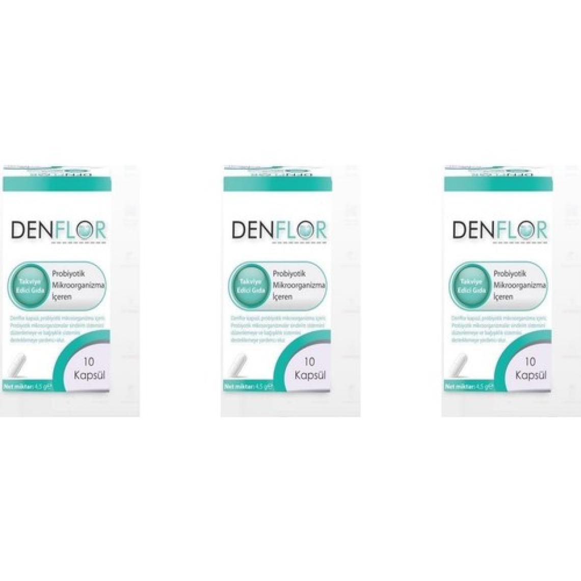 Denflor Probiyotik 10 Kapsül 3 Kutu