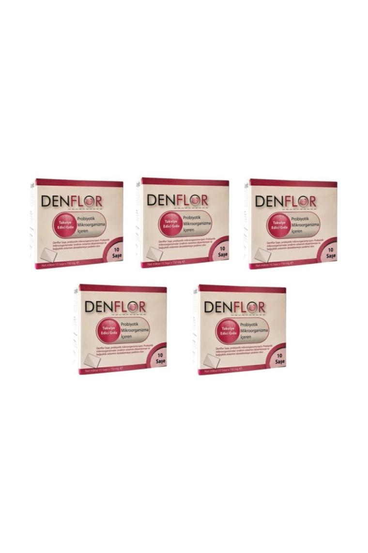 Denflor Sera Probiyotik 10 Saşe - 5'Li Paket Sase5
