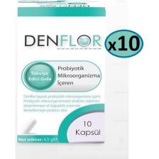 Denflor Probiyotik 10 Kapsül - 10 Kutu