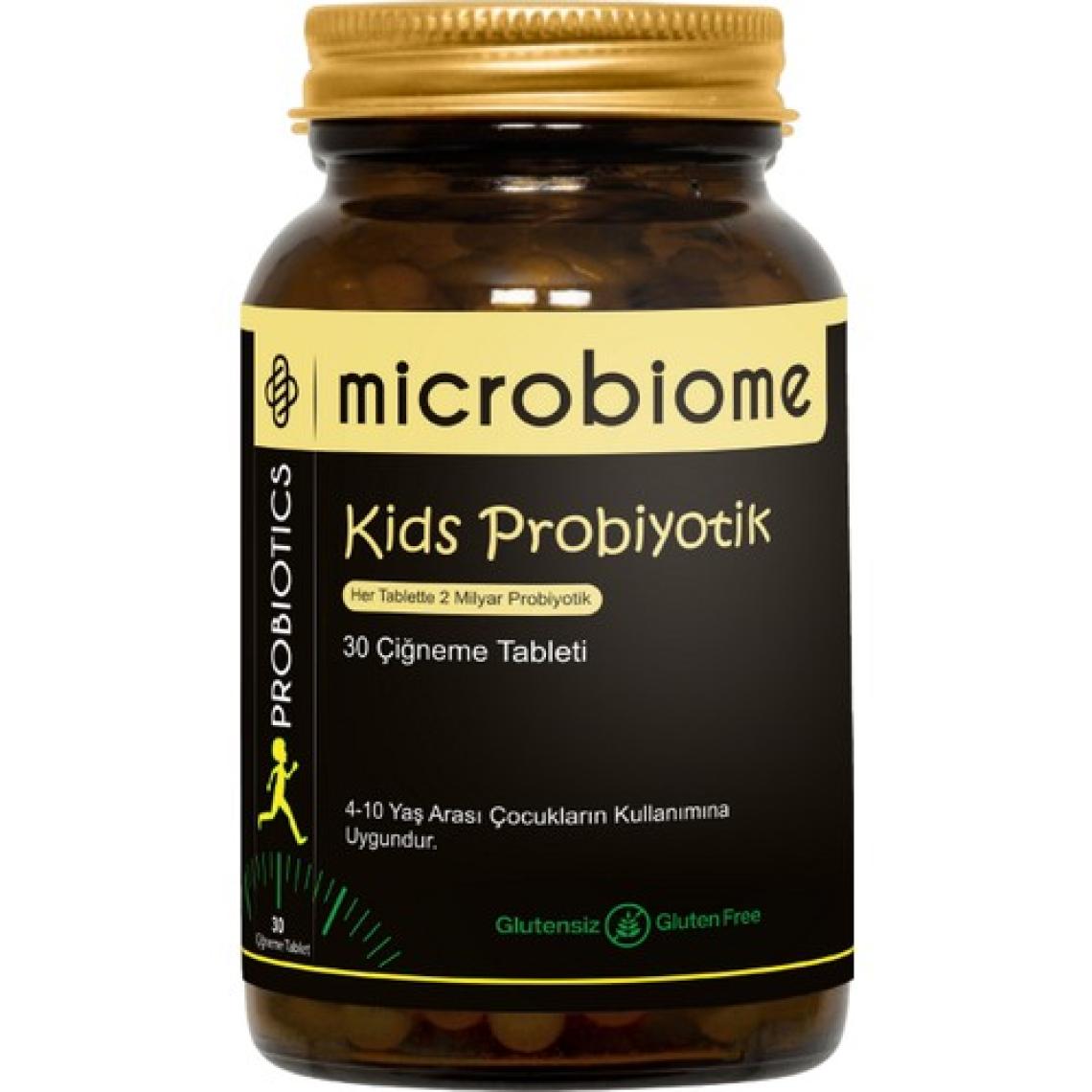 Microbiome Kids Probiyotik ve Vitamin 30 Çiğneme Tableti