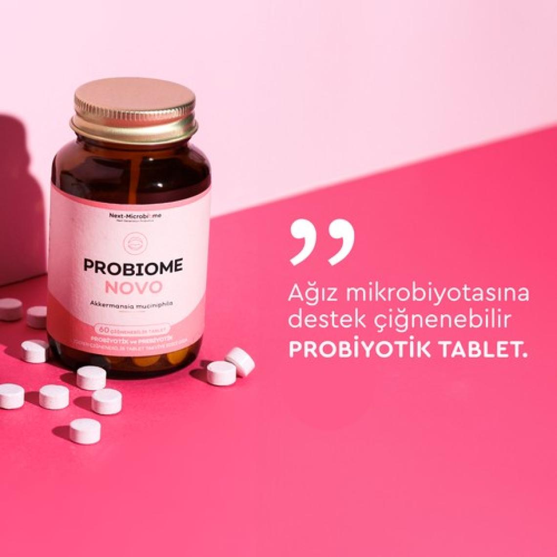 Next-Microbiome Probiome-Novo Akkermansia Muciniphila Probiyotik İçeren Çiğneme 30 Tablet