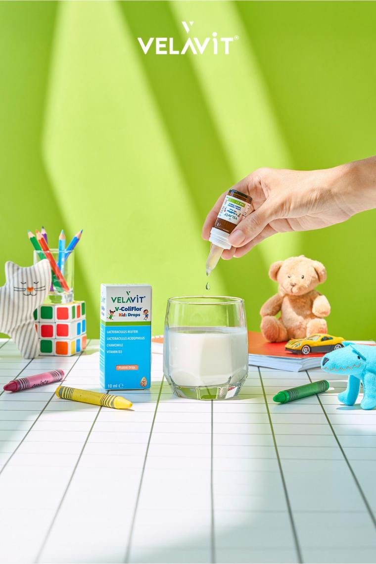 Velavit V-Coliflor Kids Drops Probiyotik Damla 10 Ml 8682368909328