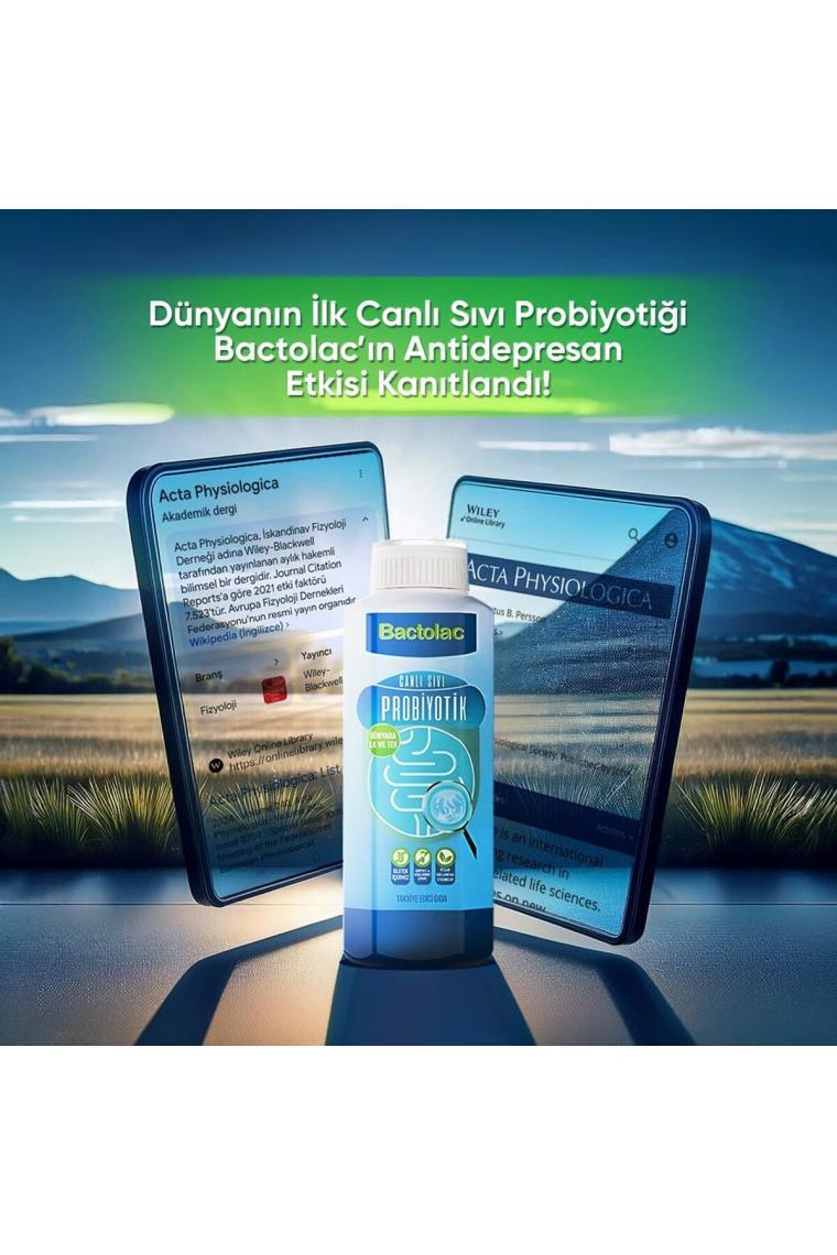 Bactolac Aktif Probiyotik - 1000 ml (Dünyada Canlı Organizma İçeren Tek Sıvı Probiyotik) Canlı Probiyotik