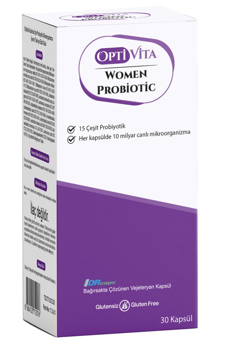 Optivita Women Probiotic Kadınlar Için Probiyotik Mikroorganizma 30 Kapsül