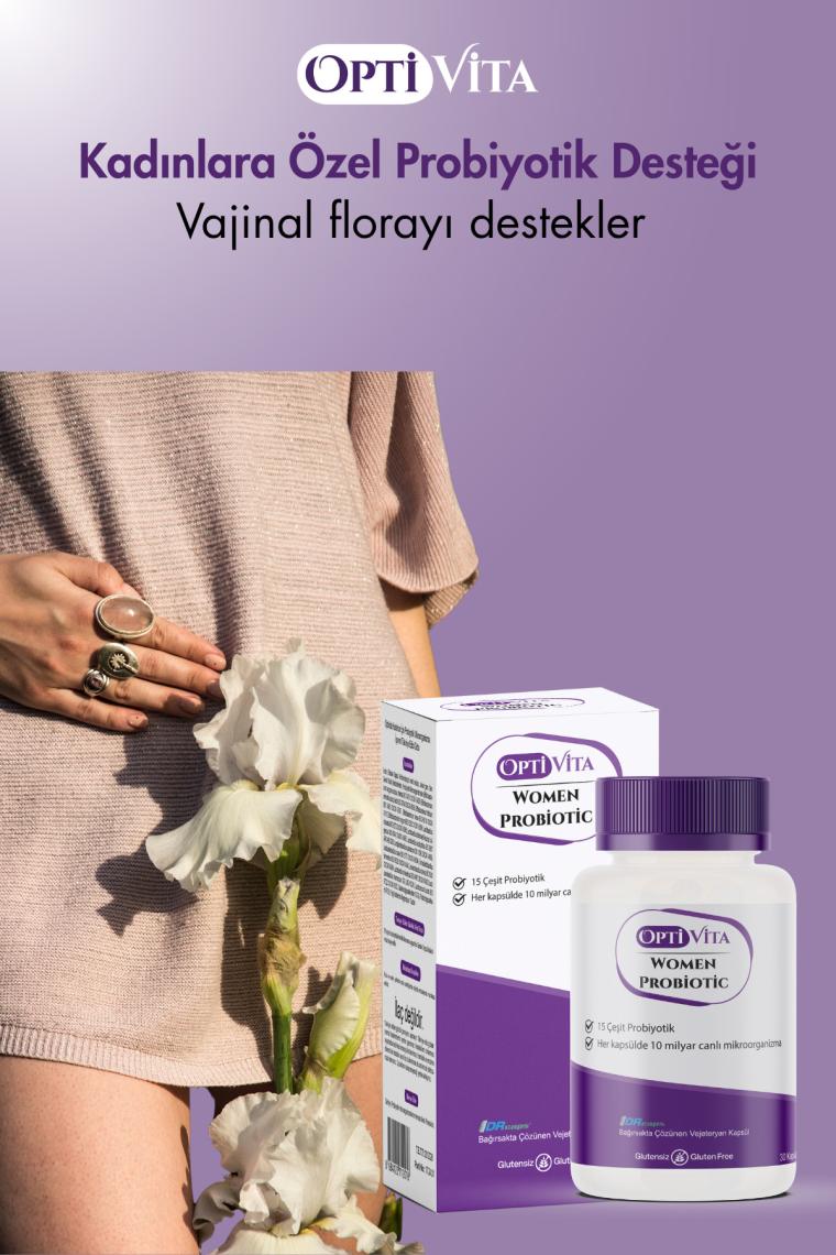 Optivita Women Probiotic Kadınlar Için Probiyotik Mikroorganizma 30 Kapsül