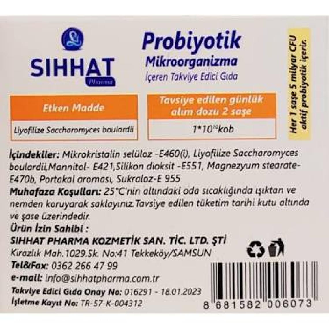 Sıhhat Probiyotik Saşe 10 Adet
