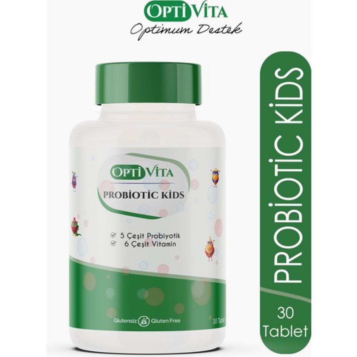 Optivita Probiotic Kids 30 Çiğneme Tableti - Çocuklar Için Probiyotik ve Vitamin Içeren Takviye