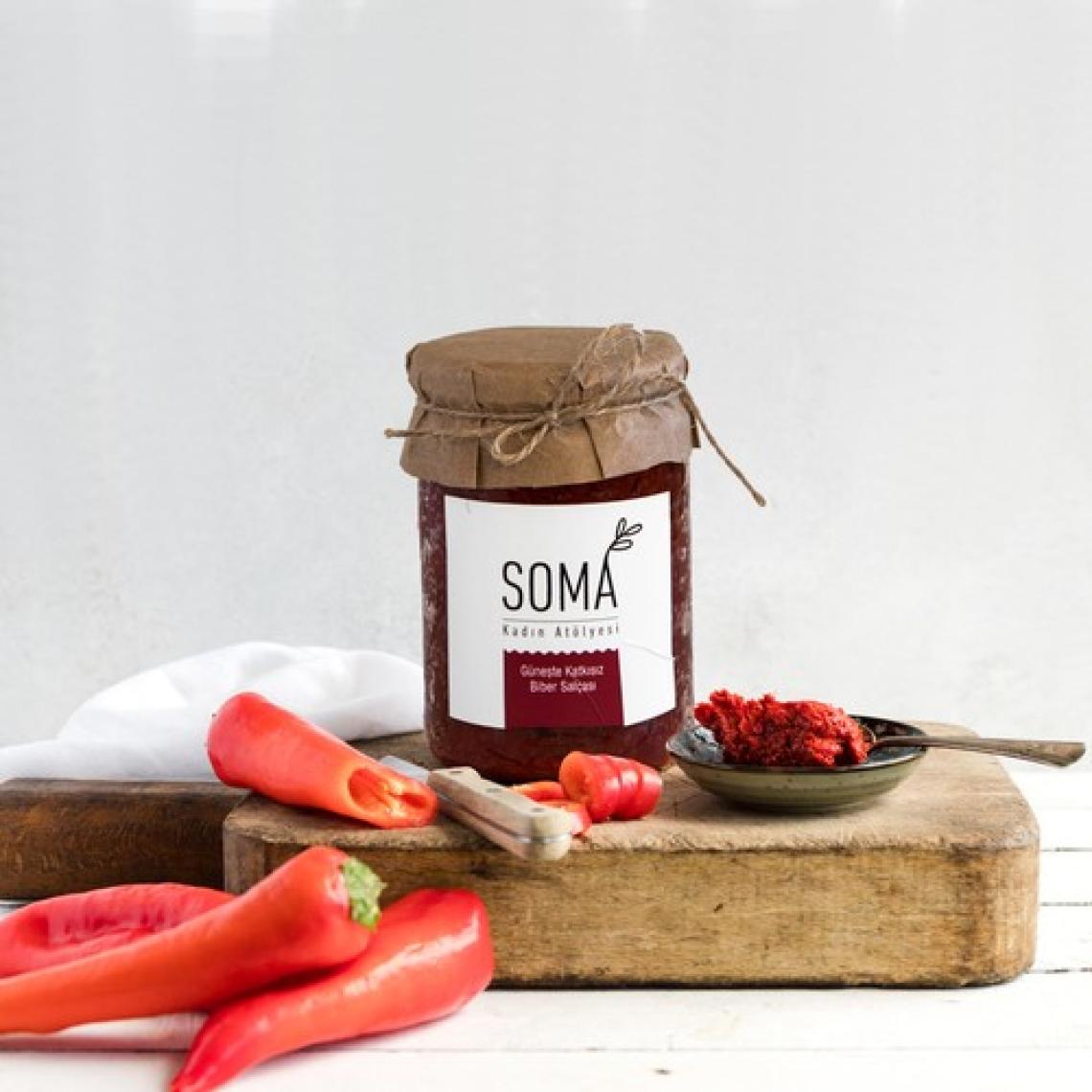 Soma Kadın Atölyesi Biber Salçası Katkısız Ev Yapımı (Güneşte Kurutulmuş) 650 gr