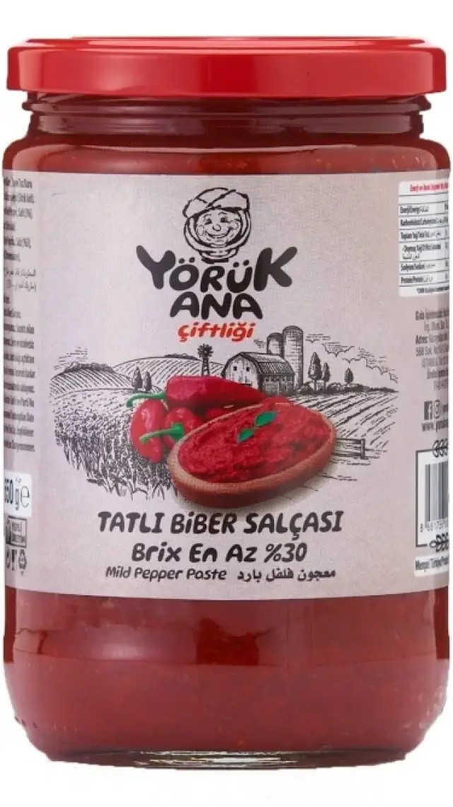 Yörük Ana Çiftliği Tatlı Biber Salçası 650 gr