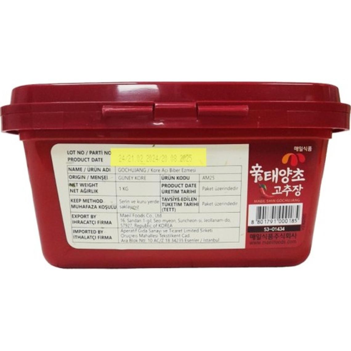Maeıl Shın Gochujang Kore Acı Biber Salçası 1kg