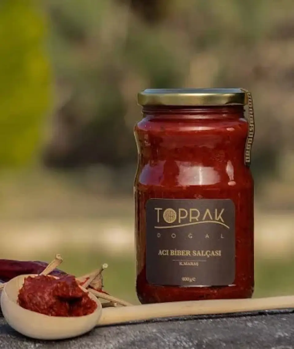 Toprak Doğal Acı Biber Salçası 400 G Kahramanmaraş