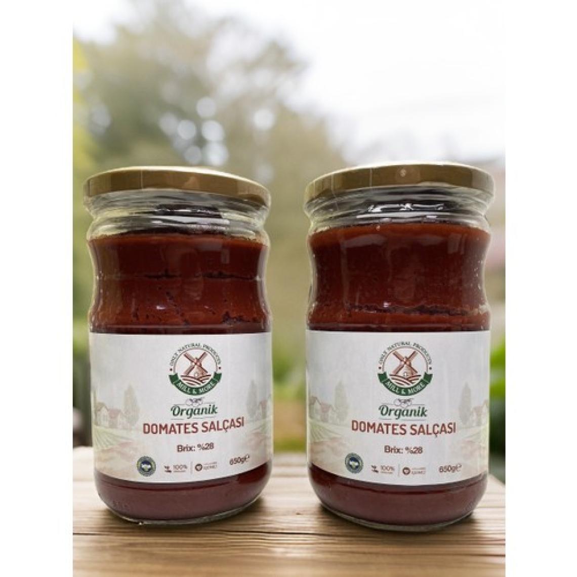 Mill & More Organik Tuzsuz Domates Salçası 2 x 650 gr