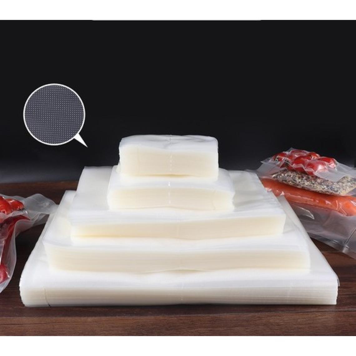 Klikal 18X23 cm 100 Adet Gofrajlı Tırtıklı Vakum Poşeti -Torbası