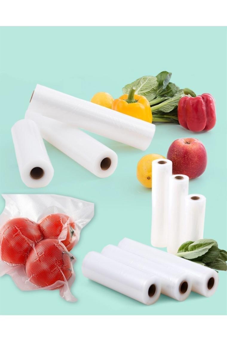 Klikal Tırtıklı Vakum Poşeti Rulo 25 cm x 5 mt
