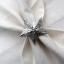 Emtory Home 6 Adet Dekoratif Gümüş Star Nova Peçete Halkası - Napkin Ring