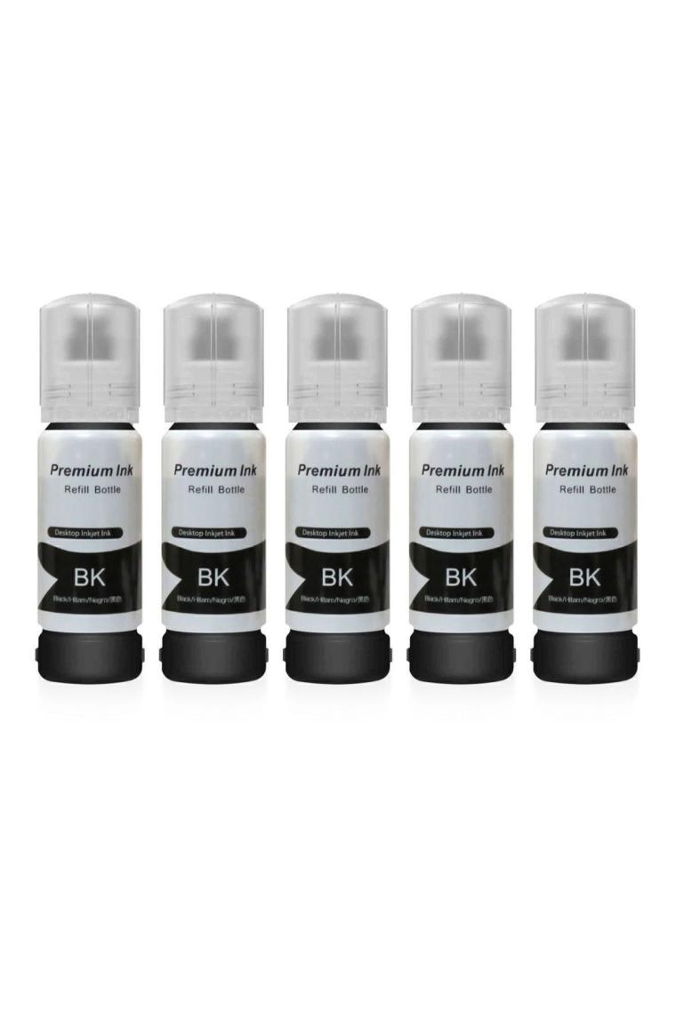 EPSON  EcoTank L3151 için5 Adet Siyah Photoink Mürekkep