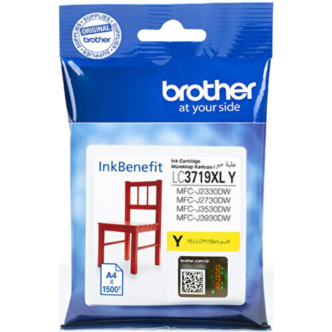 Brother LC3719XLY Sarı Kartuş