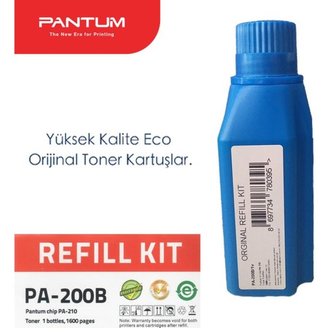 Pantum PA-200Bv1 Orijinal Toner Dolum Kiti (1 Adet Şişe ve 1 Adet Çip)
