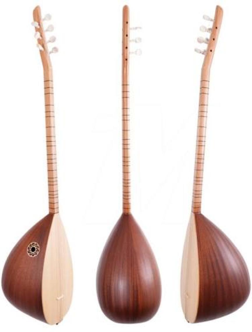 Bağlama Yaprak Maun Uzun Bymu+Kılıf Hediyeli