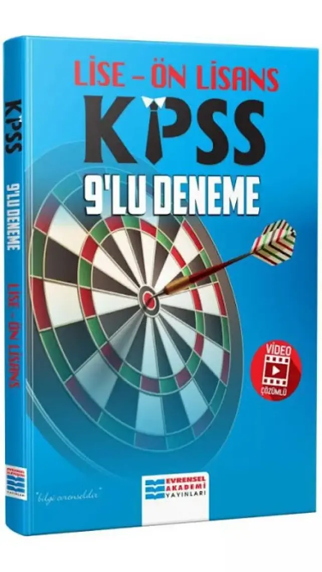 Evrensel İletişim Yayınları Lise Önlisans Video Çözümlü  9 Deneme