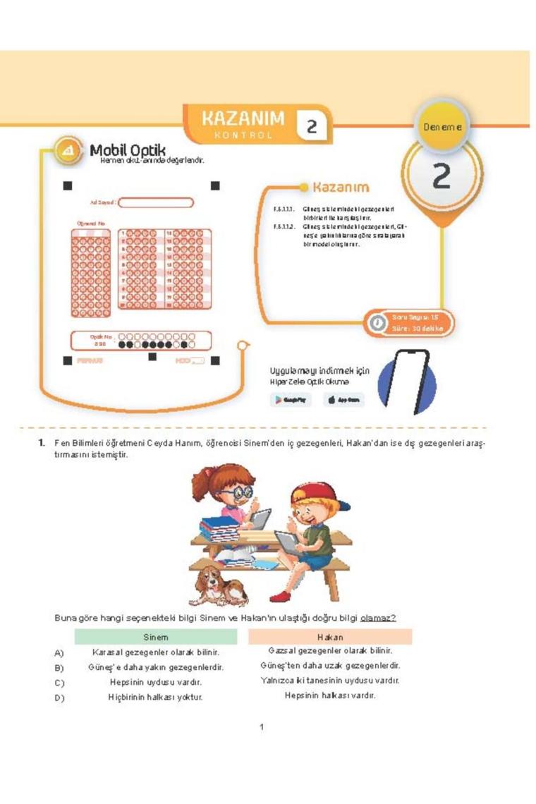 2025 6.sınıf Haftalık Hep Matematik ve Fen Bilimleri 40 Deneme - Hiper Zeka