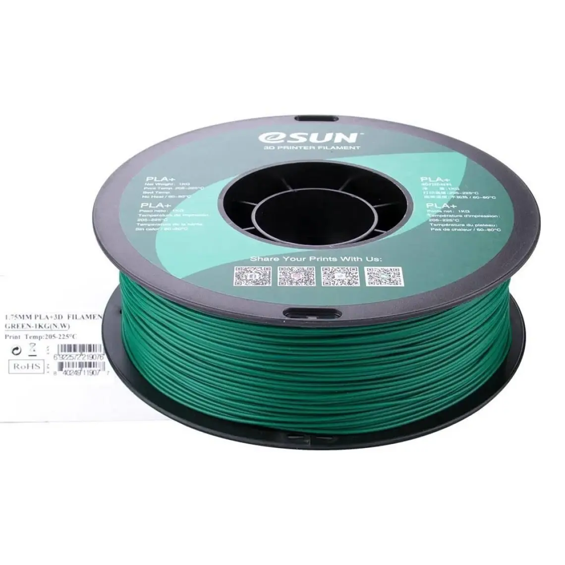 eSUN  Pla+ Çam Yeşili 3D Printer Filament 1Kg