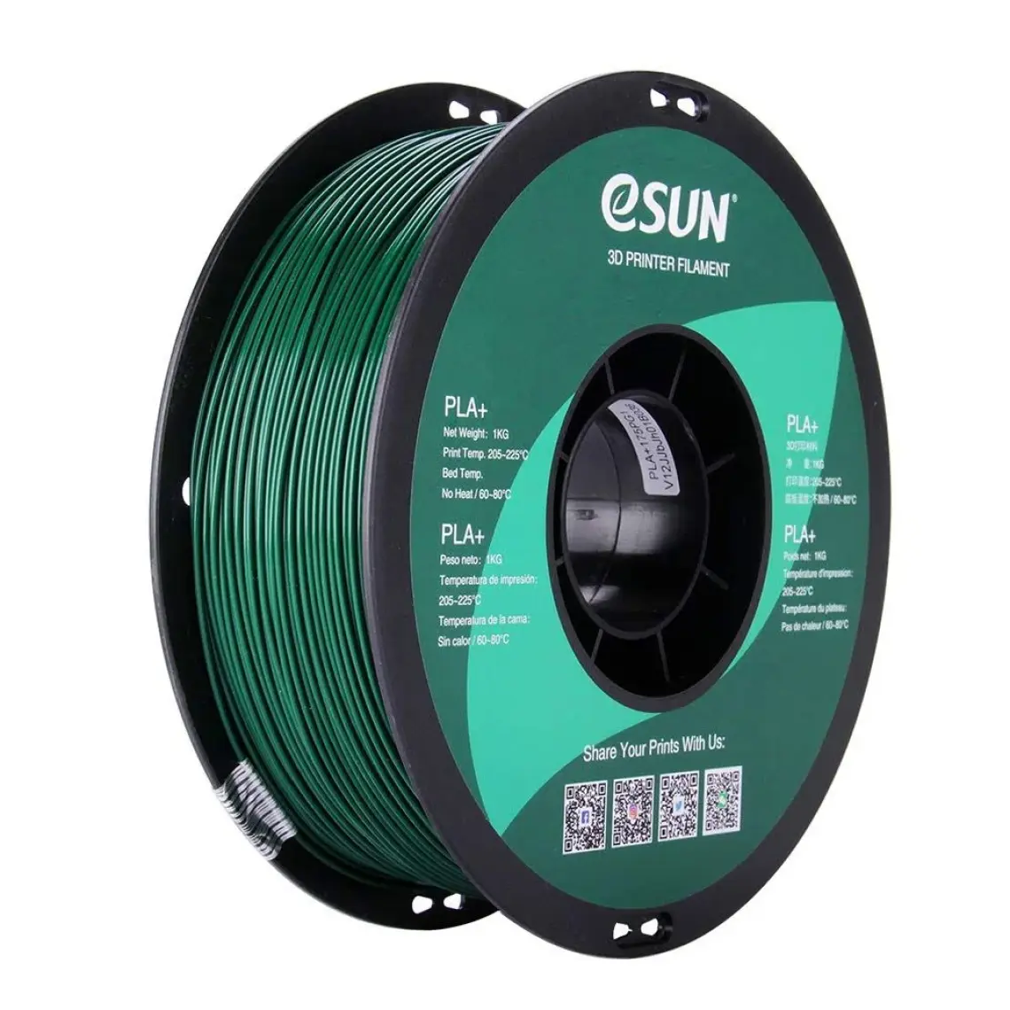 eSUN  Pla+ Çam Yeşili 3D Printer Filament 1Kg