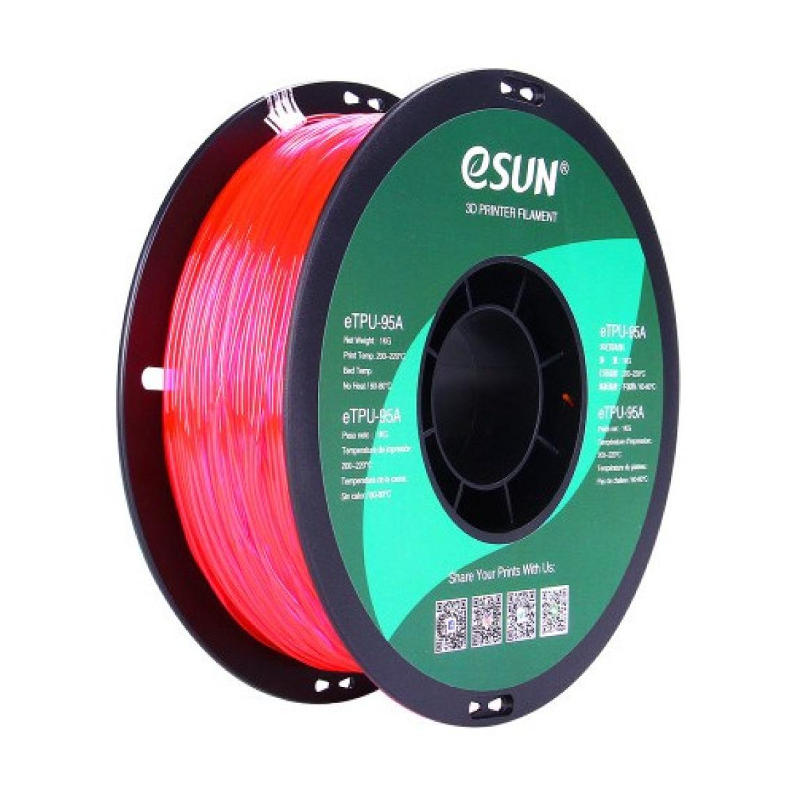Esun 1,75 mm ETPU-95A Esnek TPU Filament (1 Kg)