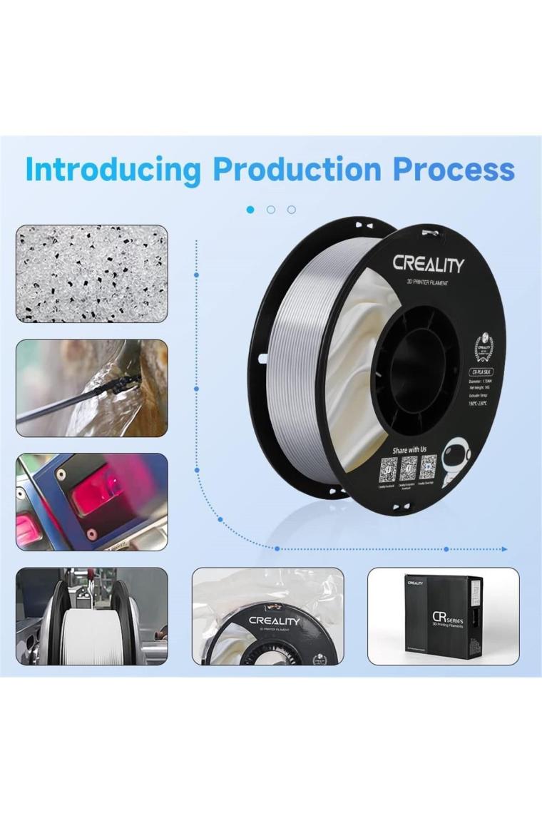 Creality 3D Creality Cr-Sılk 3D Yazıcı Filament Pla (1kg) - Gümüş
