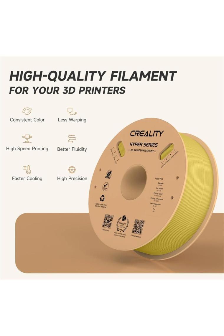 Creality Hyper Pla Filament Gold 1.75MM 1kg