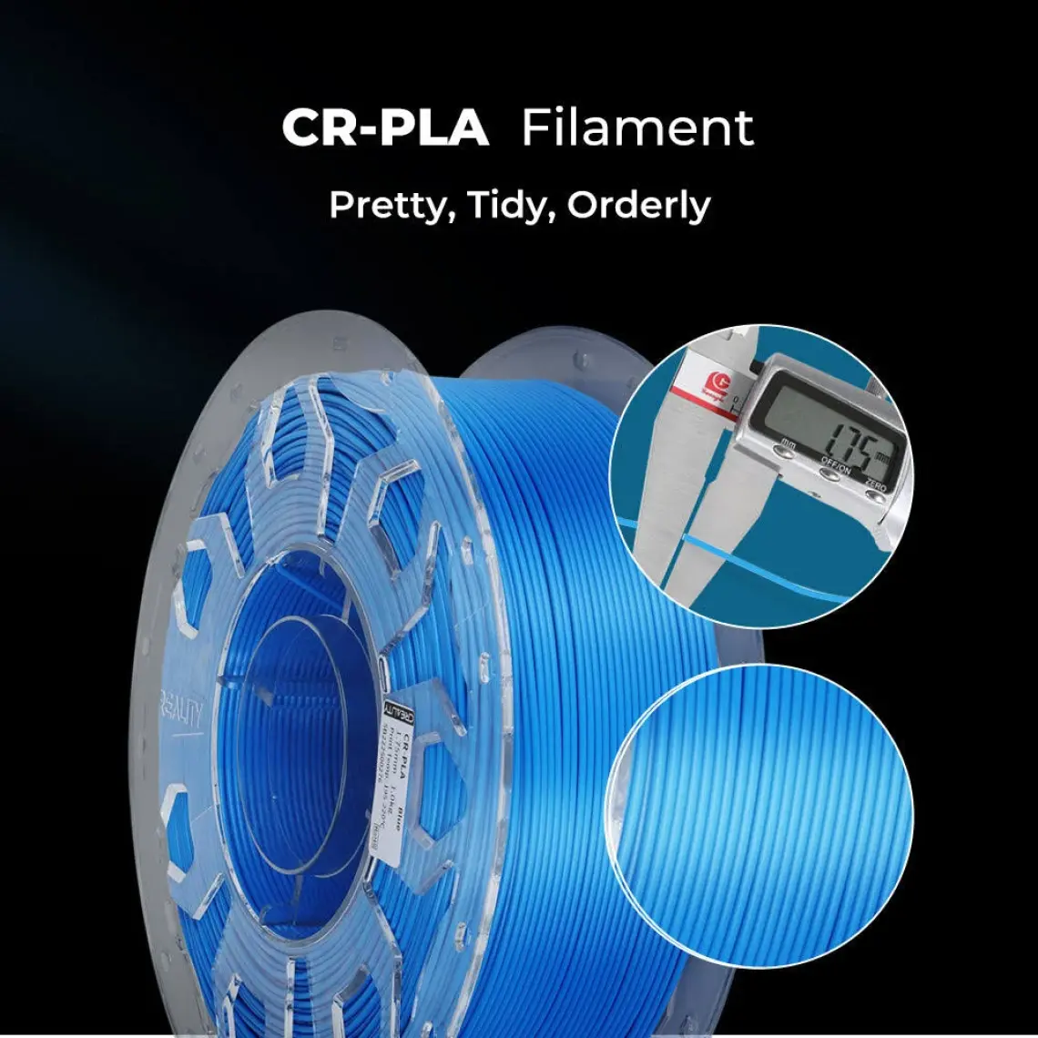 Creality 3D Creality Cr-Abs 3D Yazıcı  Filament Siyah 1.75 mm  1 kg