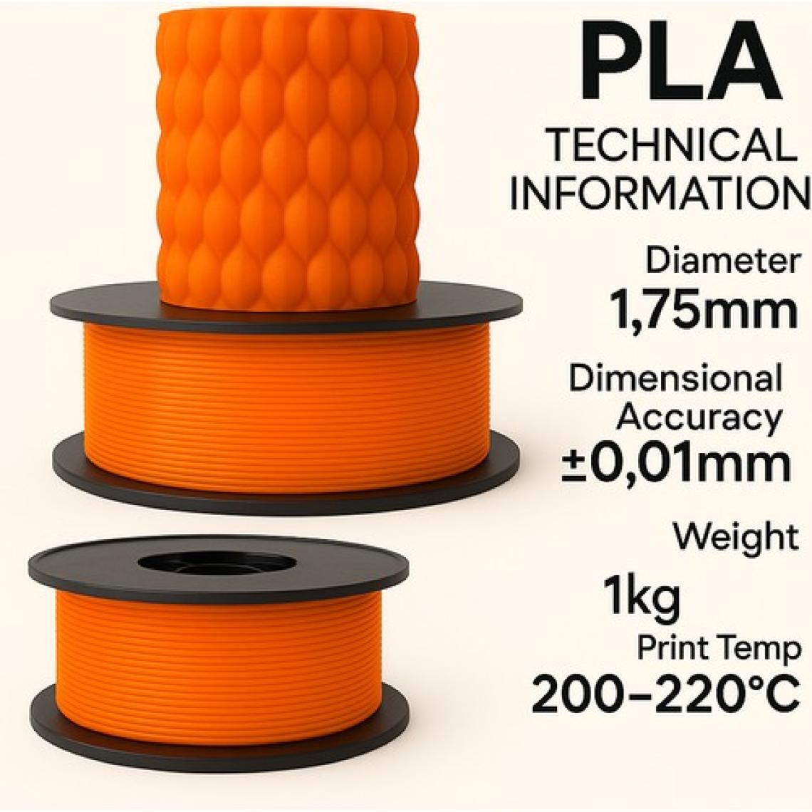 Filetto Pla+ Filament 1.75MM 1 kg