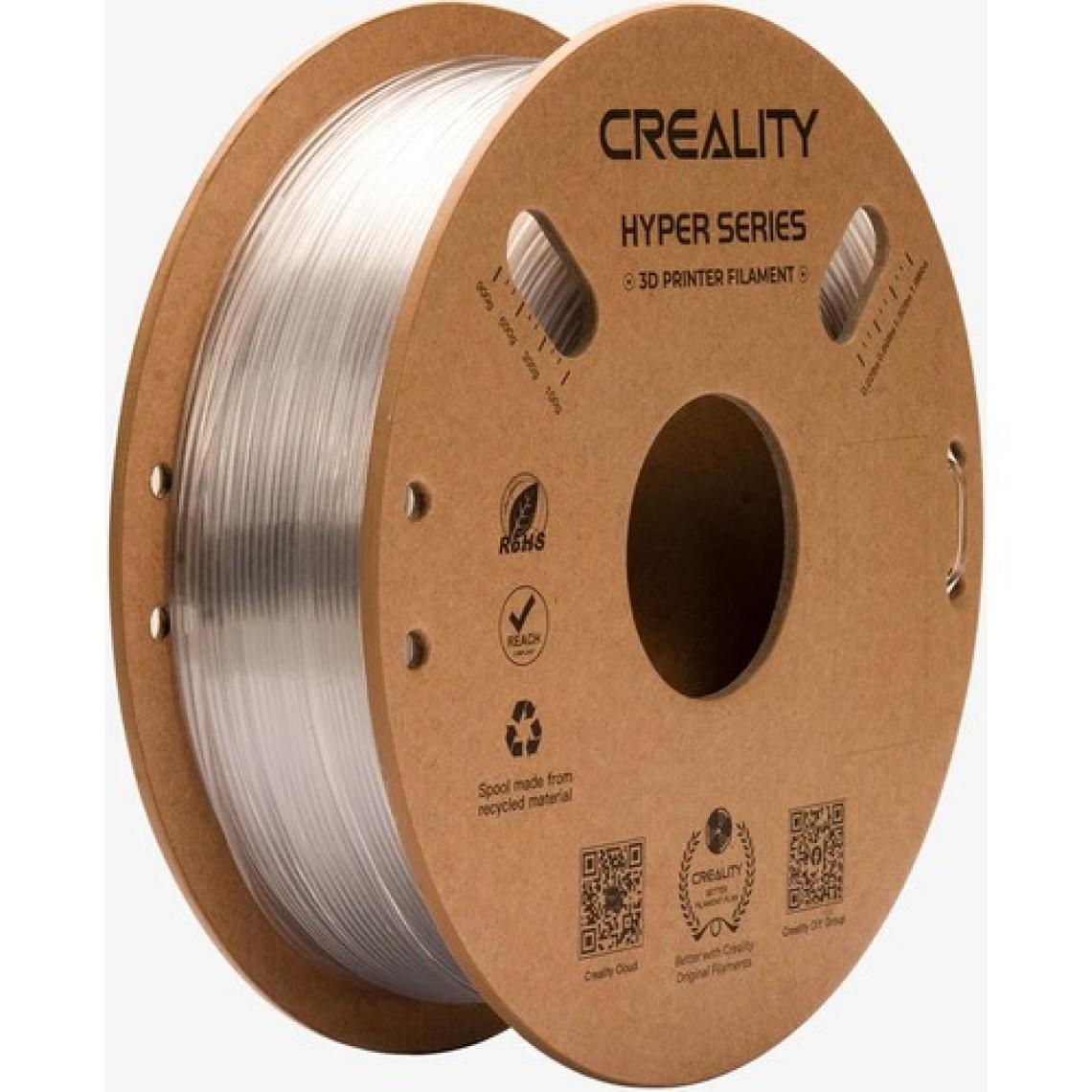 Creality Hyper PETG Filament Transparan 1.75MM 1kg Standart
