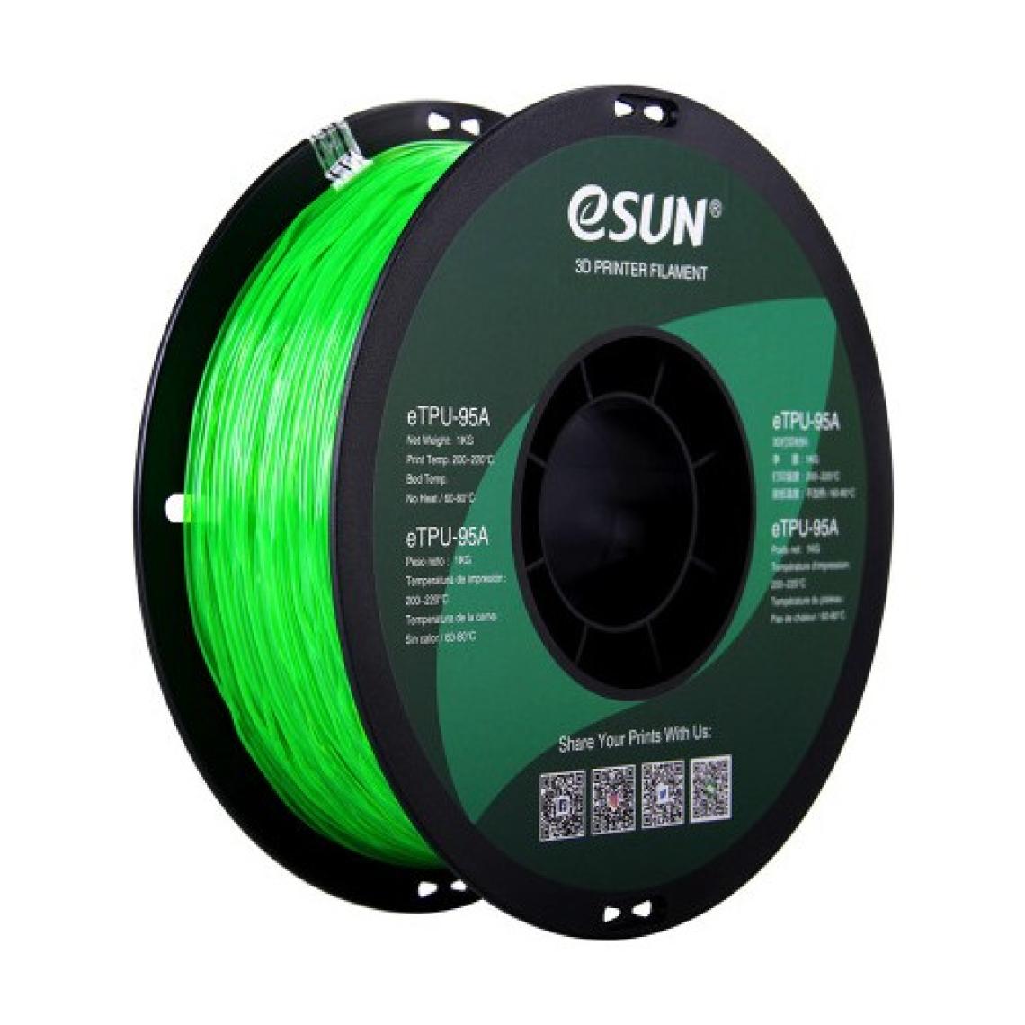 Esun 1,75 mm ETPU-95A Esnek TPU Filament (1 Kg)
